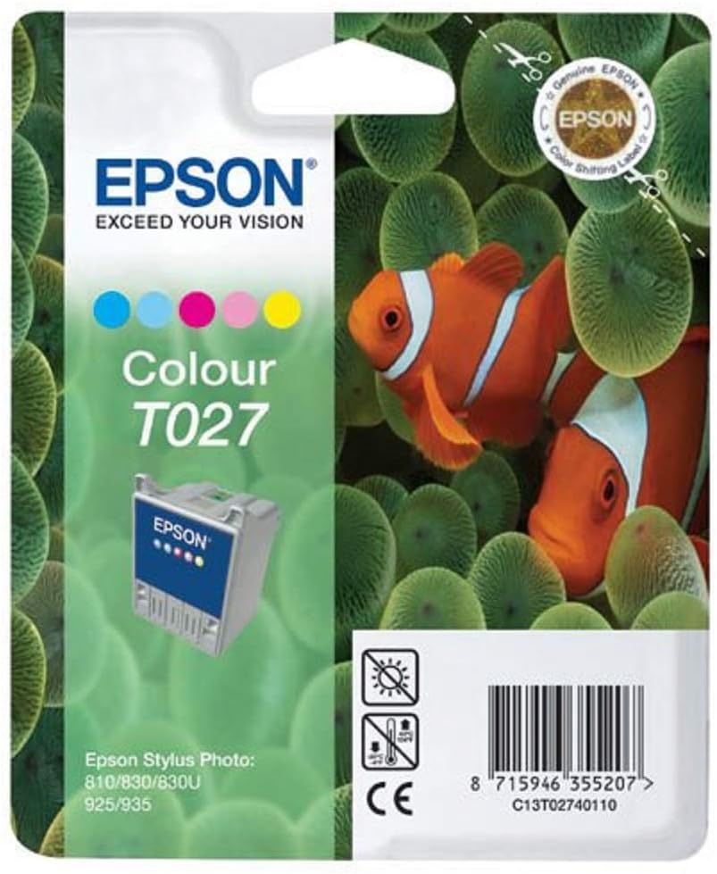 Genuine Epson T027 Colour Ink Cartridge