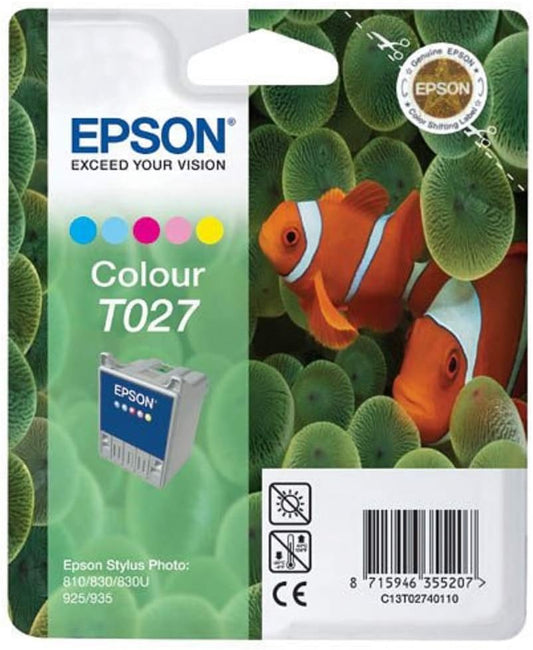 Genuine Epson T027 Colour Ink Cartridge