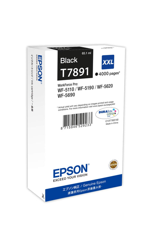 Genuine Epson T7891 Black Ink Cartridge