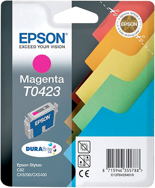 Genuine Epson T0423 Magenta Ink Cartridge