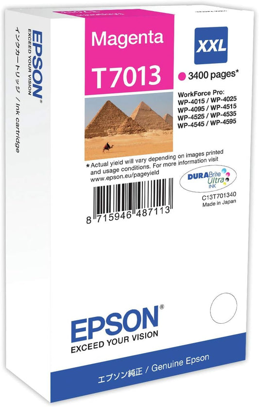 Genuine Epson T7013 Magenta Ink Cartridge