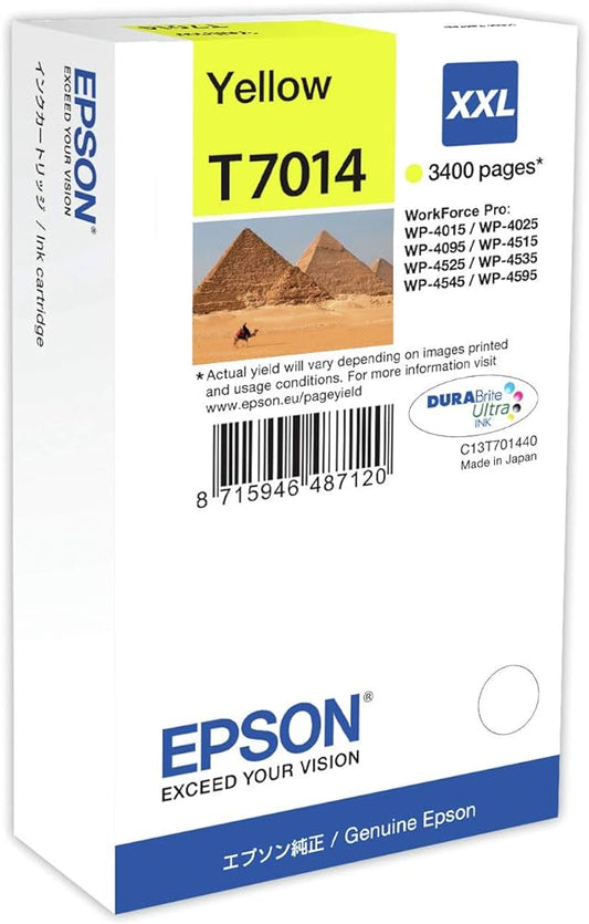 Genuine Epson T7014 Yellow Ink Cartridge