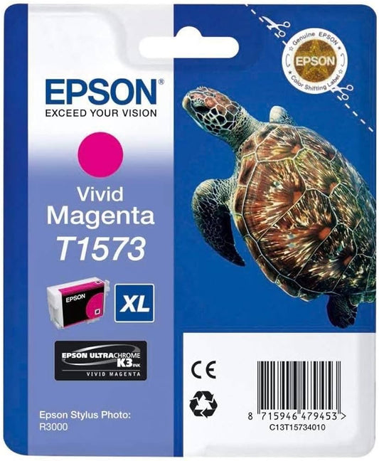 Genuine Epson T1573 Vivid Magenta Ink Cartridge