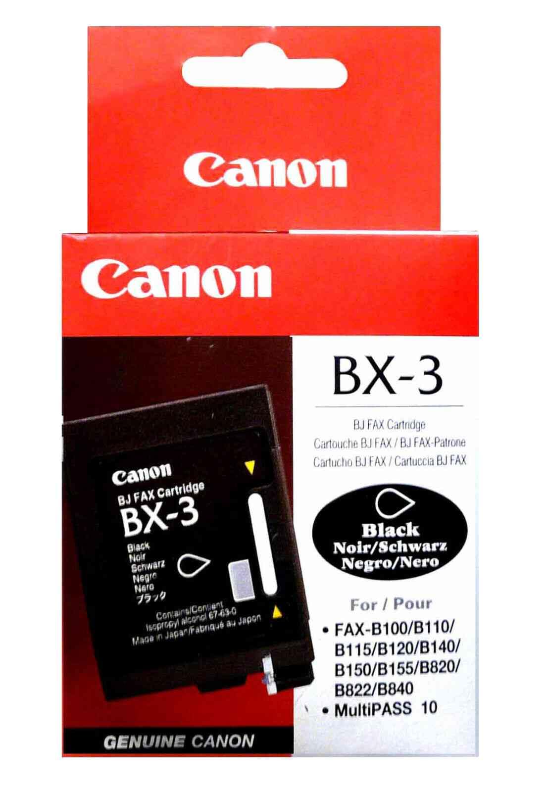 Genuine Canon BX-3 Black Cartridge 0884A002