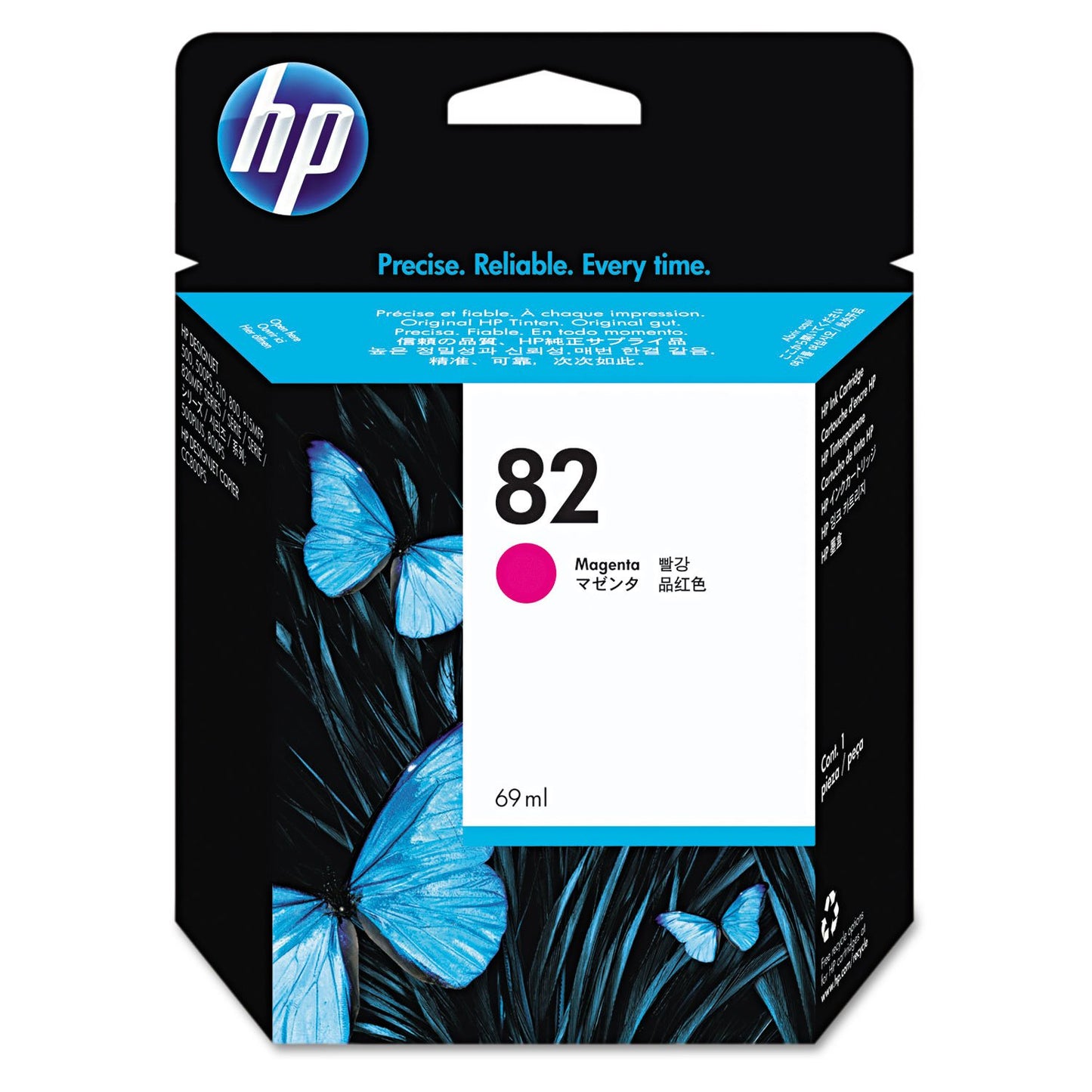 Genuine HP 82 Magenta Ink Cartridge C4912A