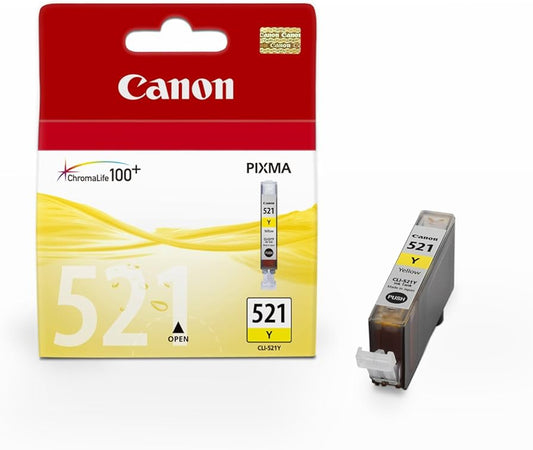 Genuine Canon CLI-521Y Yellow Ink Cartridge 2936B001