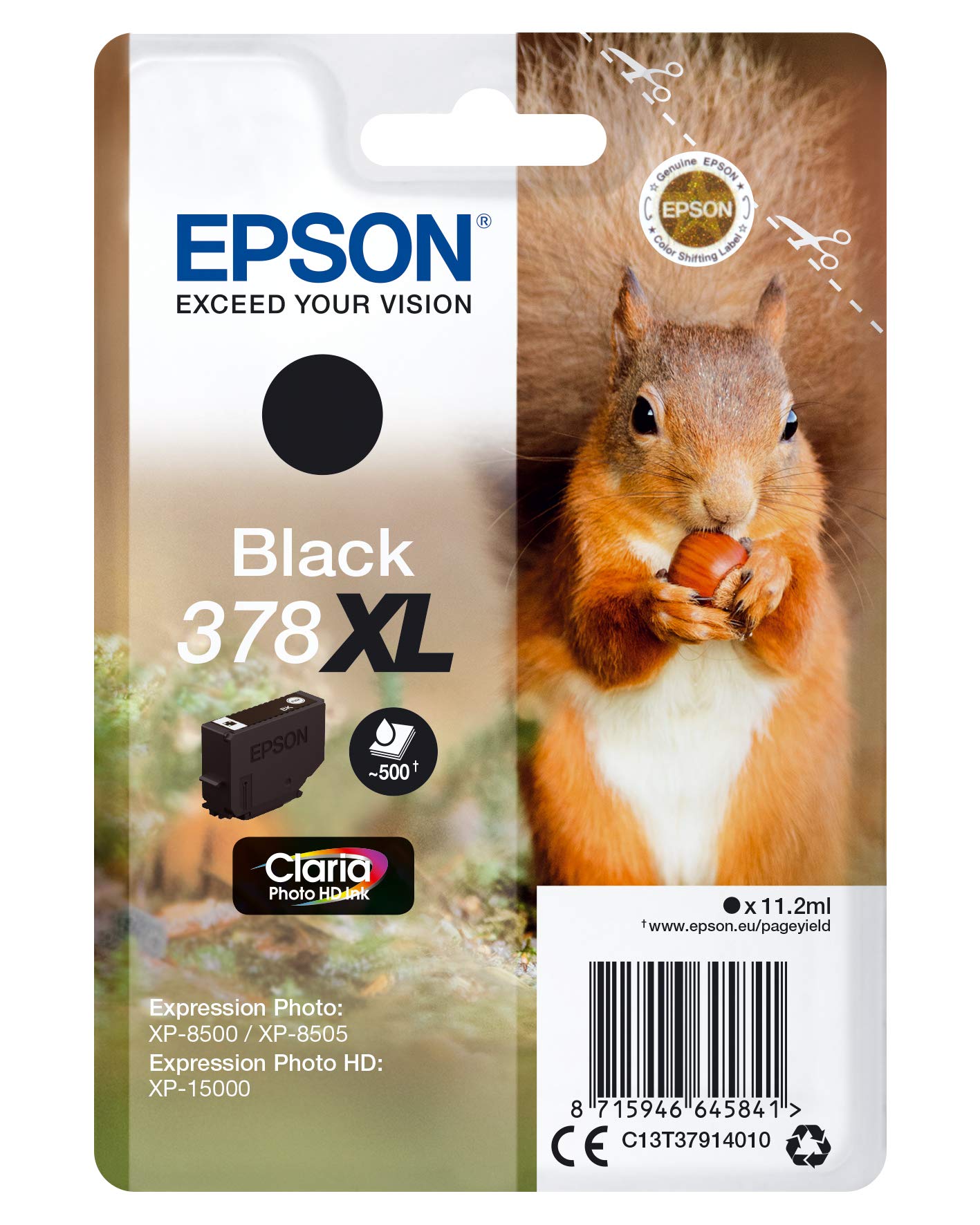 Genuine Epson 378XL Black Ink Cartridge