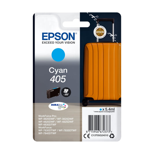 Genuine Epson 405 Cyan Ink Cartridge