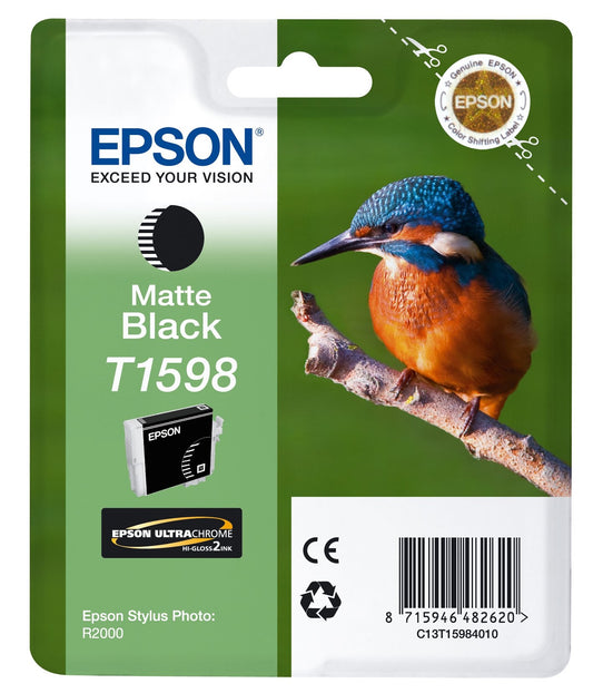 Genuine Epson T1598 Matte Black Ink Cartridge