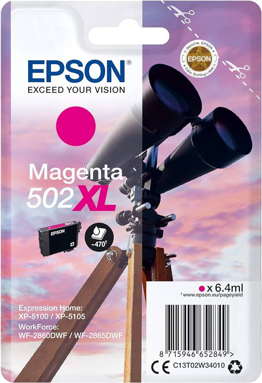 Genuine Epson 502XL Magenta Ink Cartridge