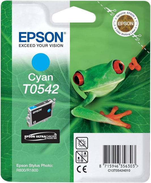 Genuine Epson T0542 Cyan Ink Cartridge