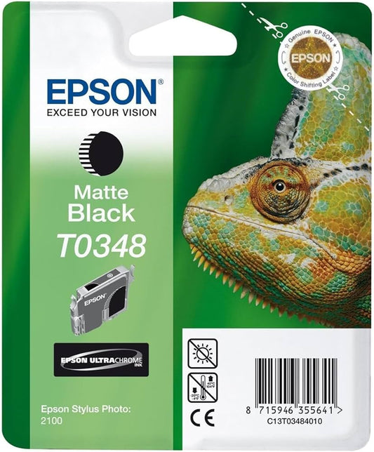 Genuine Epson T0348 Matte Black Ink Cartridge