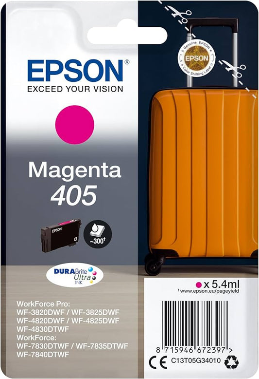 Genuine Epson 405 Magenta Ink Cartridge