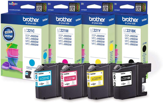 Genuine Brother LC22E Ink Cartridge Multipack