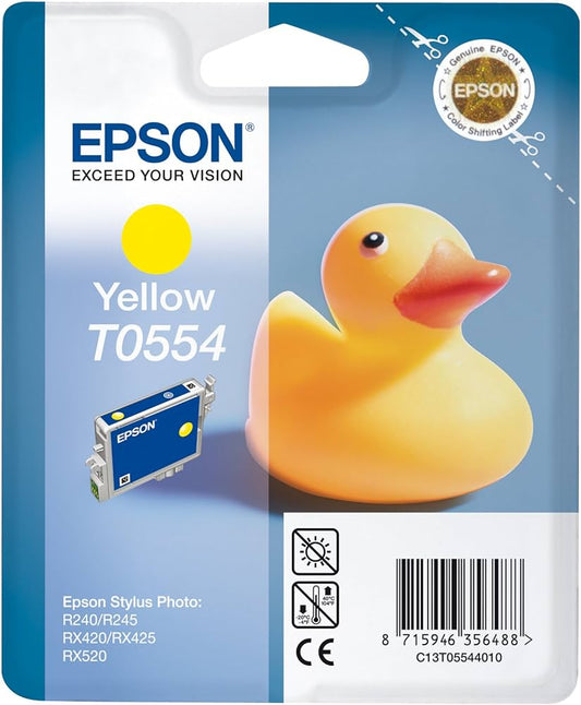 Genuine Epson T0554 Yellow Ink Cartridge