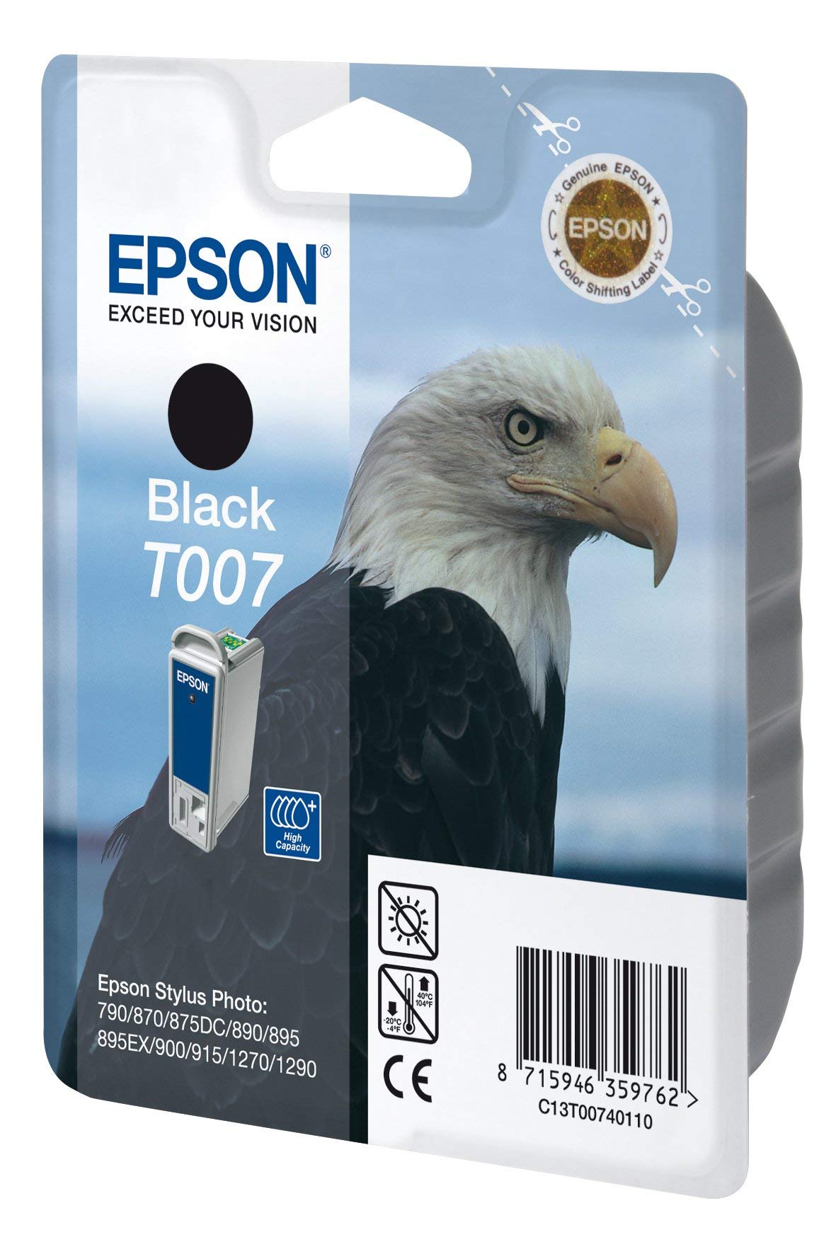 Genuine Epson T007 Black Ink Cartridge