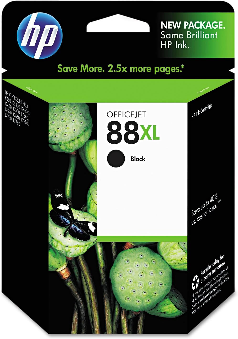 Genuine HP 88XL Black Ink Cartridge C9396AE
