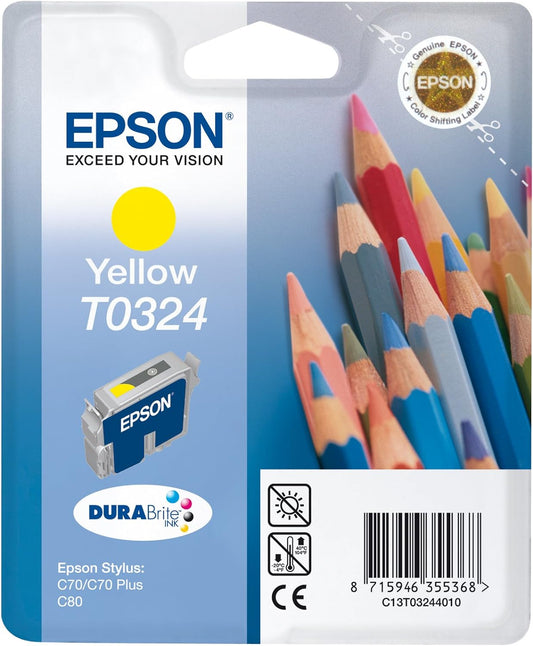 Genuine Epson T0324 Yellow Ink Cartridge