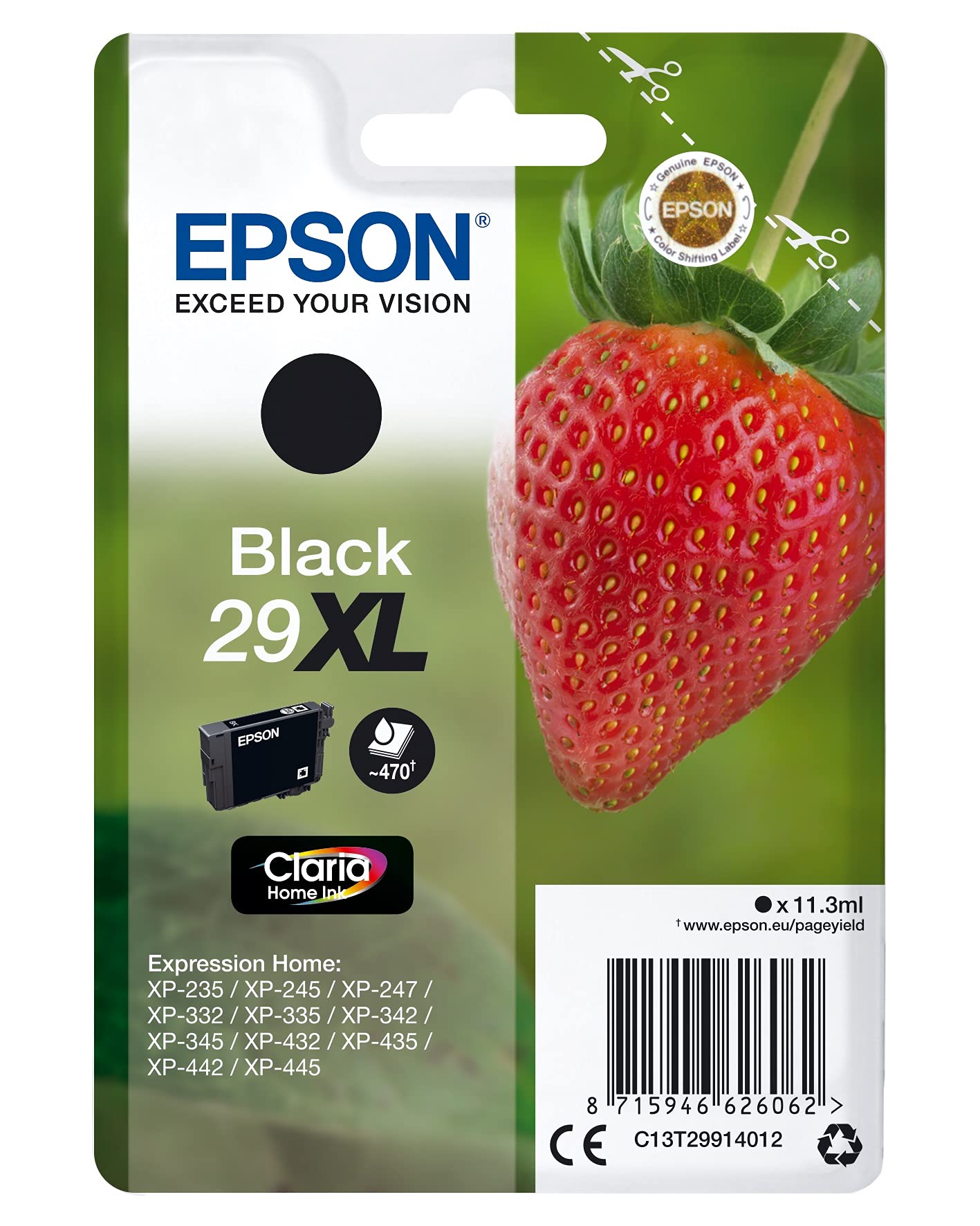 Genuine Epson 29XL Black Ink Cartridge
