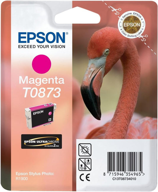 Genuine Epson T0873 Magenta Ink Cartridge