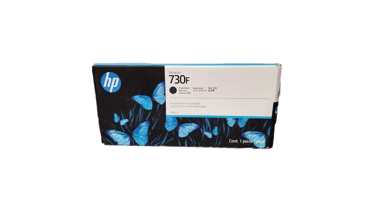 Genuine HP 730F Matte Black Ink Cartridge 1XB30A (300ml)