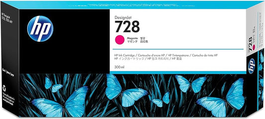Genuine HP 728 Magenta Ink Cartridge 300ml F9K16A