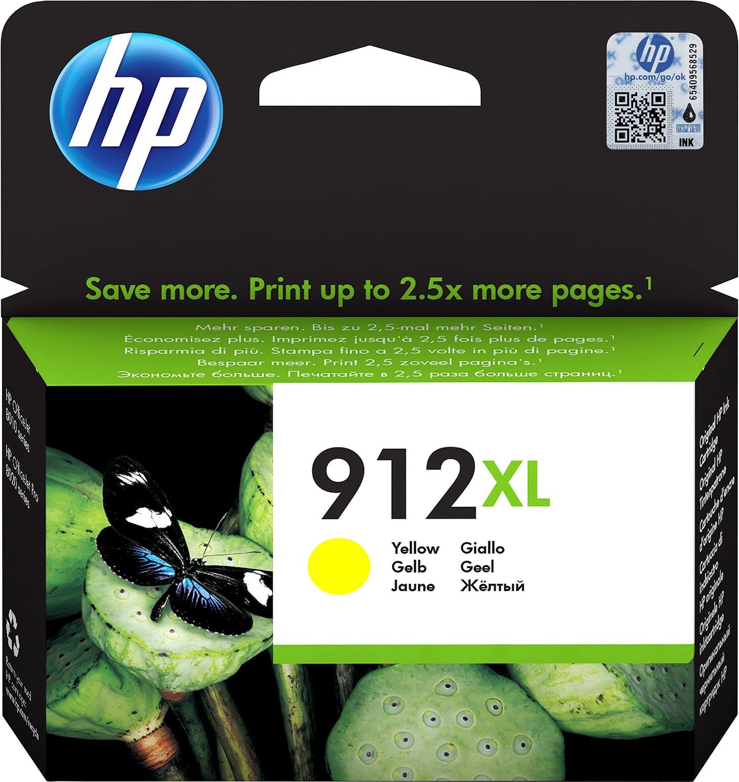 Genuine HP 912XL Yellow Ink Cartridge 3YL83AE