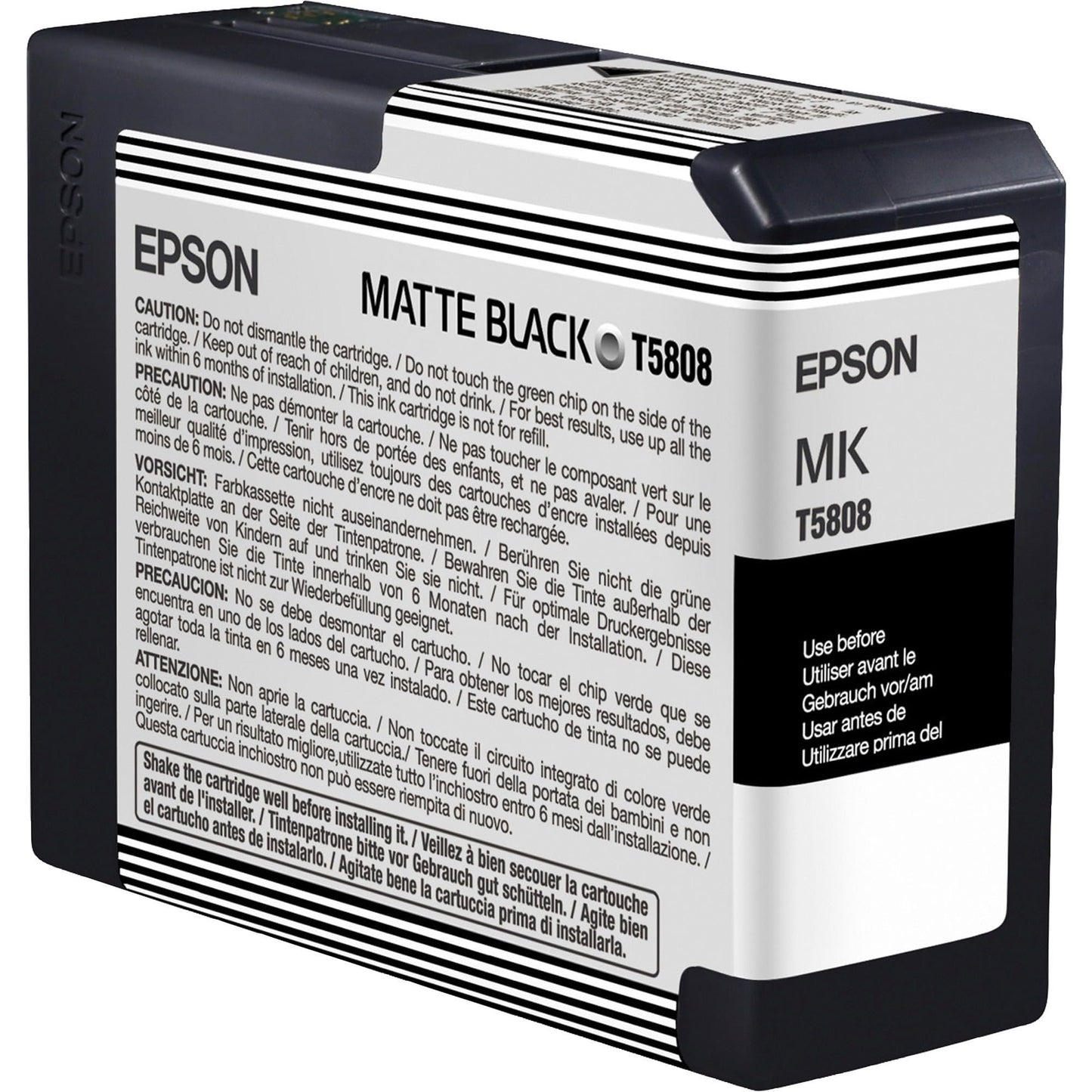 Genuine Epson T5808 Matte Black Ink Cartridge
