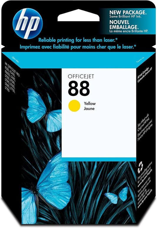 Genuine HP 88 Yellow Ink Cartridge C9388AE