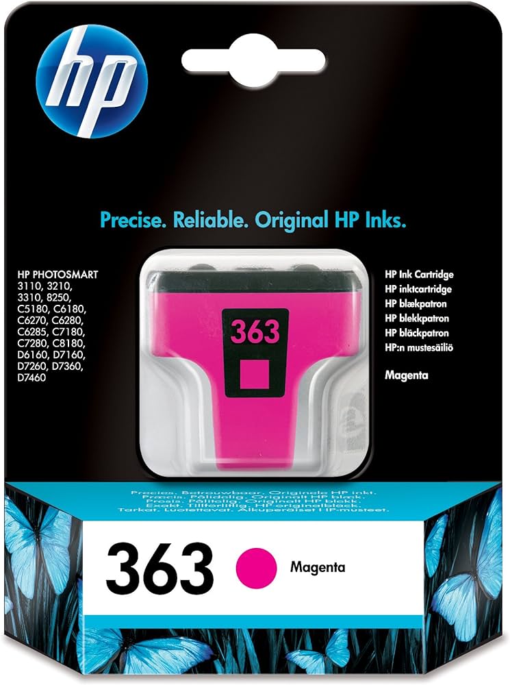 Genuine HP 363 Magenta Ink Cartridge