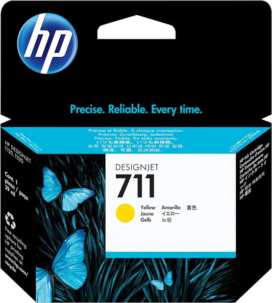 Genuine HP 711 Yellow Ink Cartridge CZ132A
