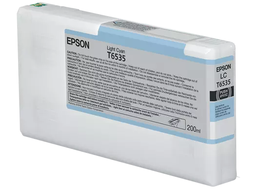 Genuine Epson T6535 Light Cyan Ink Cartridge C13T653500
