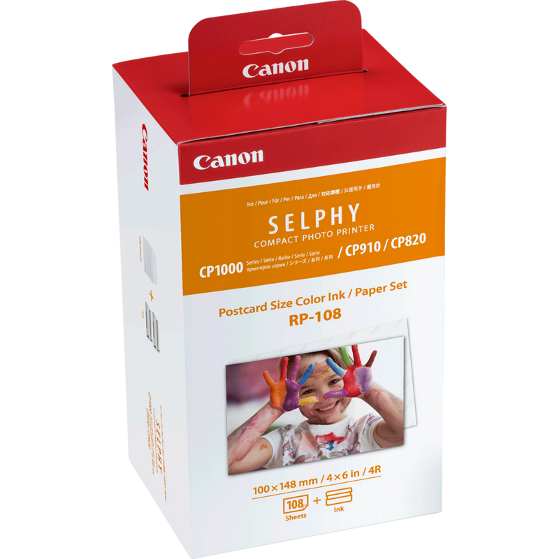 Genuine Canon RP-108 Colour Ink and Paper Set 8568B001