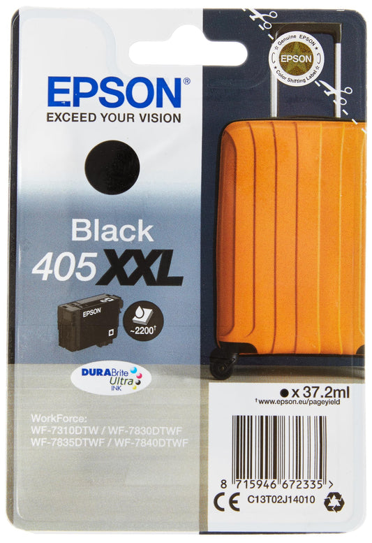 Genuine Epson 405XXL Black Ink Cartridge C13T02J14010