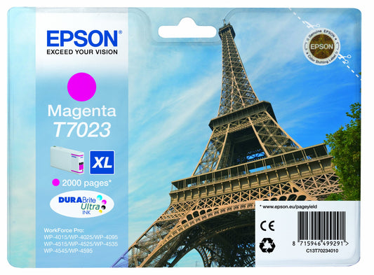 Genuine Epson T7023 XL Magenta Ink Cartridge