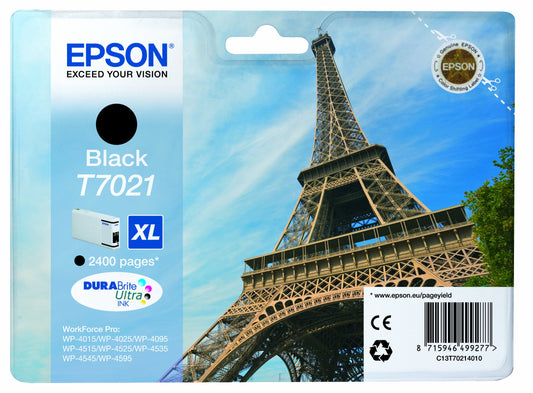 Genuine Epson T7021 XL Black Ink Cartridge
