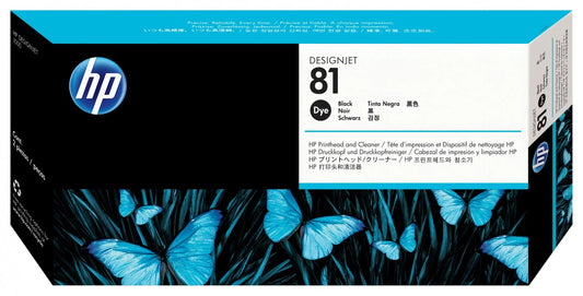 Genuine HP 81 Black Printhead and Cleaner C4950A