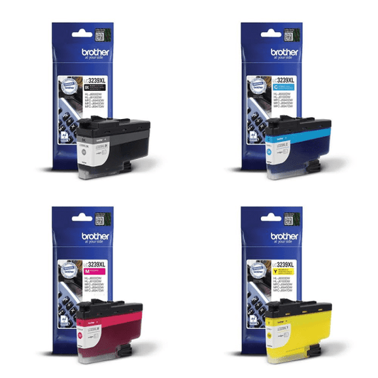 Genuine Brother LC3239XL Black/Cyan/Magenta/Yellow Ink Cartridge Multipack