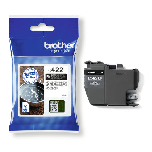 Genuine Brother LC422 Black Ink Cartridge