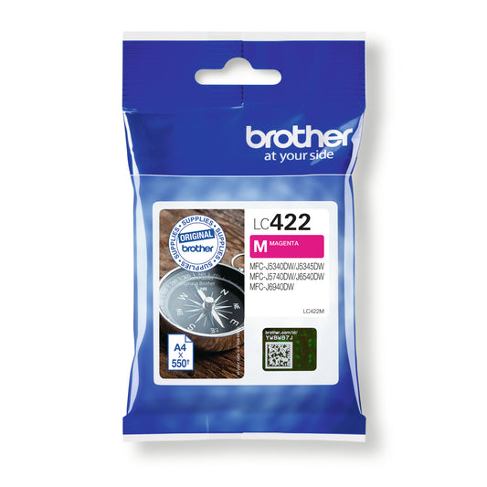 Genuine Brother LC422 Magenta Ink Cartridge