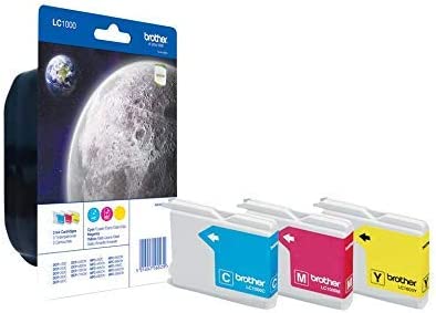 Genuine Brother LC1000CMY Cyan/Magenta/Yellow Ink Cartridges