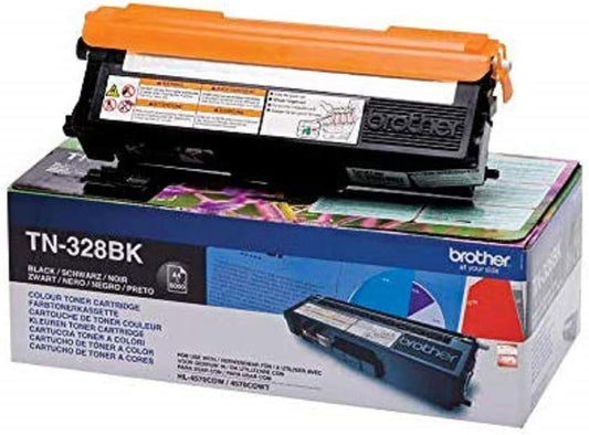 Genuine Brother TN328BK Black Printer Toner Cartridge