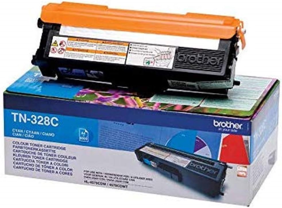 Genuine Brother TN328C Cyan Printer Toner Cartridge