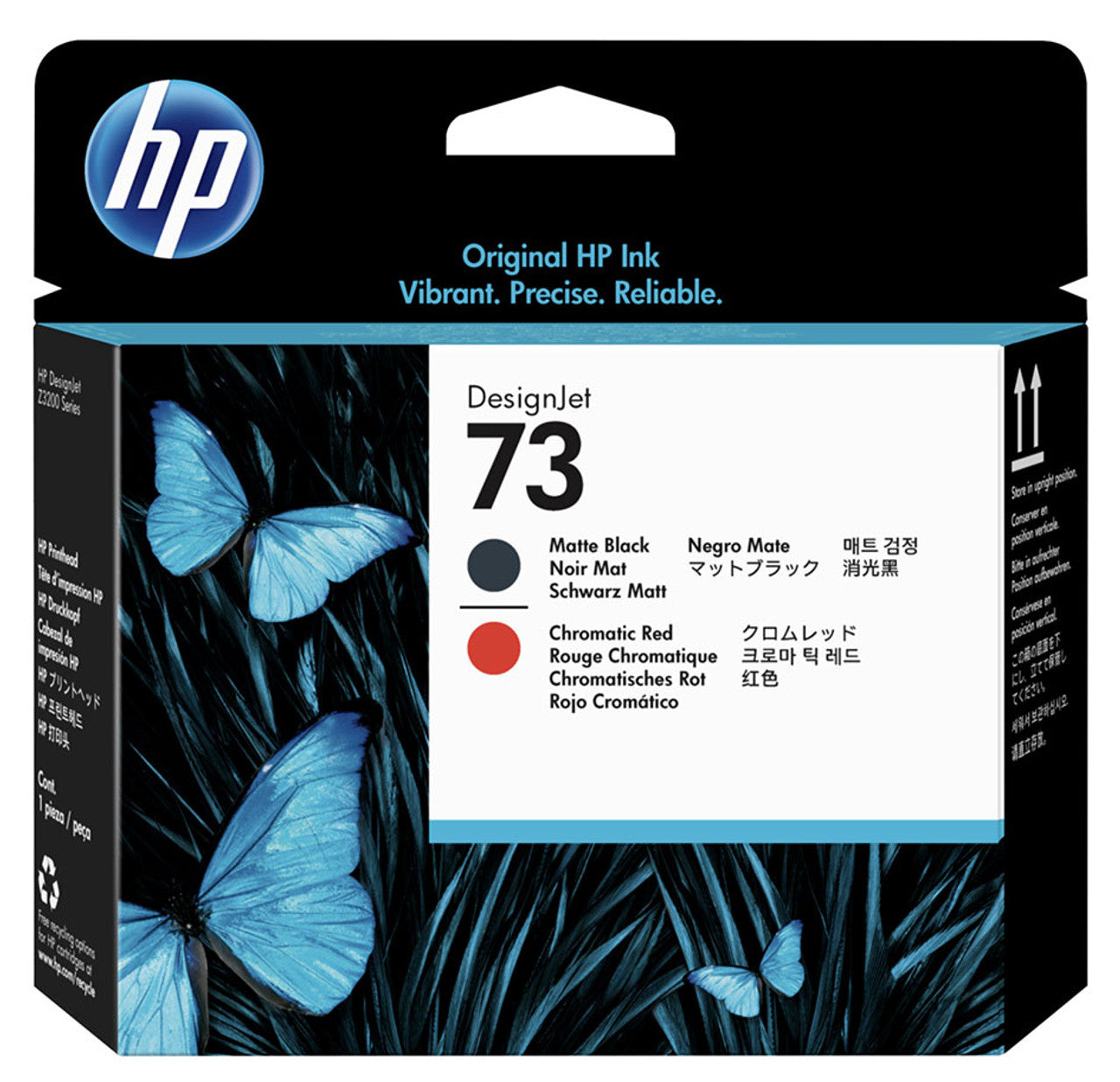 Genuine HP 73 Matte Black + Chromatic Red Printhead CD949A