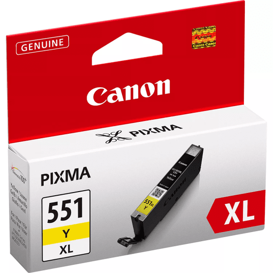Genuine Canon CLI-551YXL Yellow High Capacity Ink Cartridge