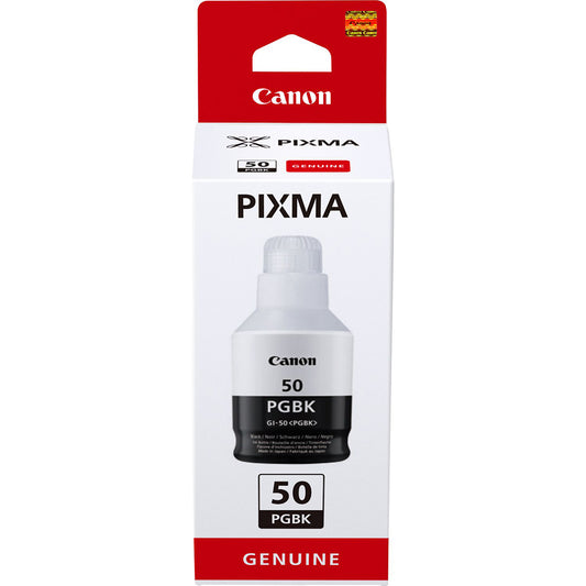 Genuine Canon GI-50PGBK Black Ink Bottle 3386C001