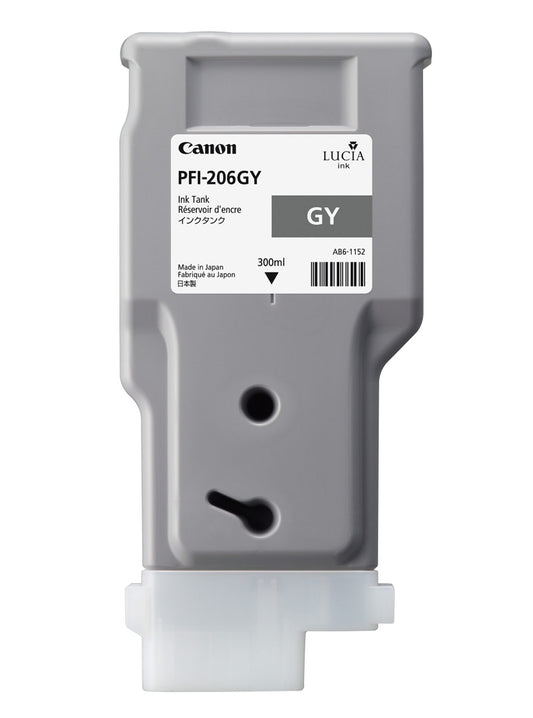 Genuine Canon PFI-206GY Grey Ink Cartridge 5312B001