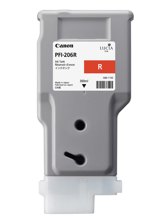 Genuine Canon PFI-206R Red Ink Cartridge 5309B001