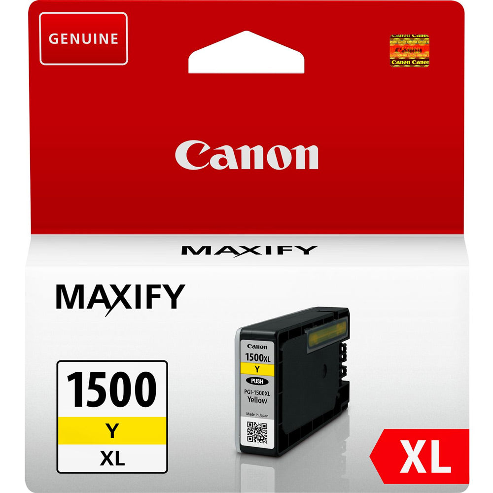 Genuine Canon PGI-1500XL Yellow Ink Cartridge