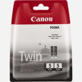 Genuine Canon PGI-5BK Black Ink Cartridge Twin Pack 0628B025